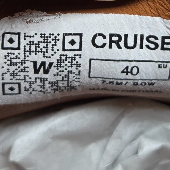 Wolf & Shepherd Cruise Lace-Up Fair Sneakers M7.5 / W9 Honey Leather White Sole - Picture 10 of 12